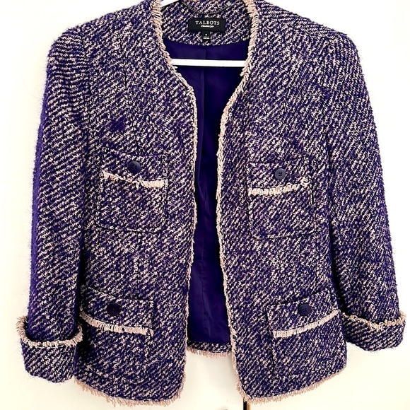 Talbots Tweed Blazer - Like New!  (Size 4) - Picture 3 of 7